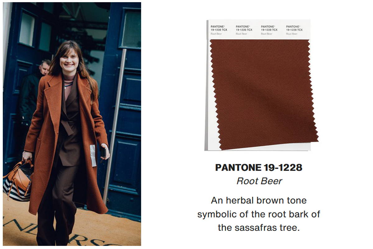 طیف رنگ پارچه های قهوه ای