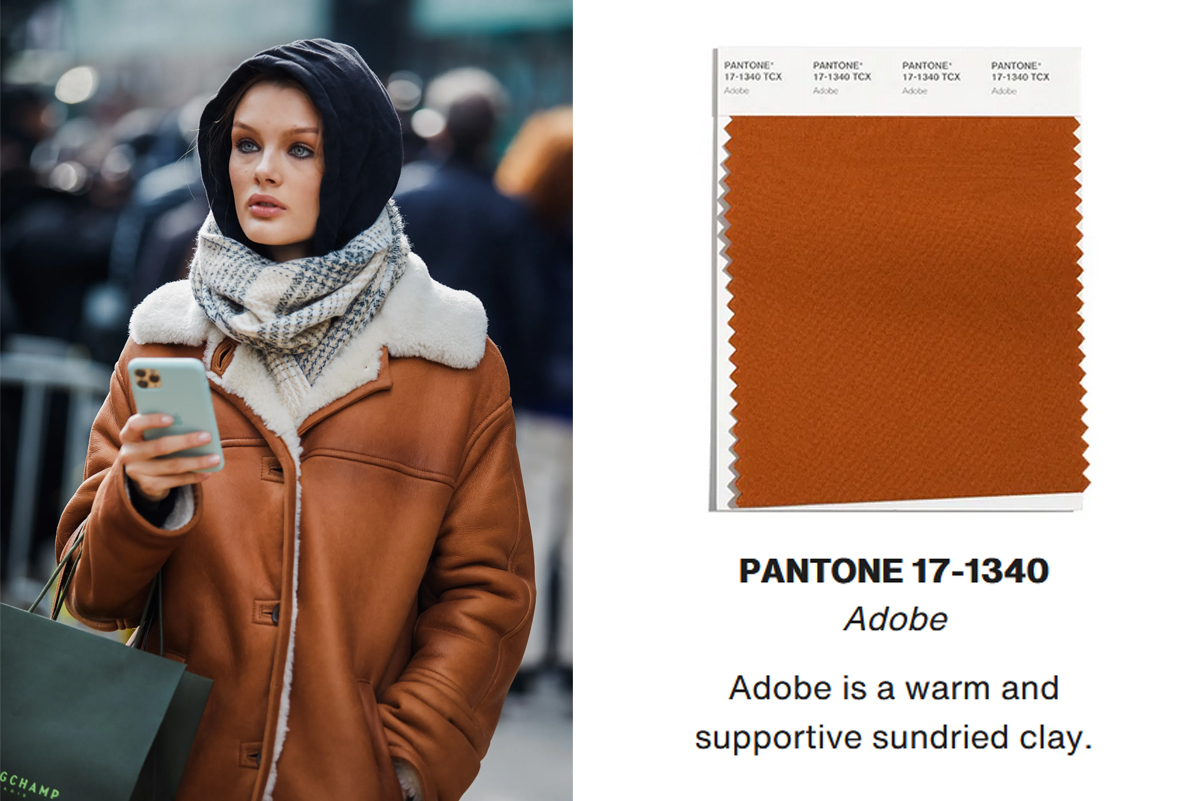 طیف رنگ پارچه های قهوه ای