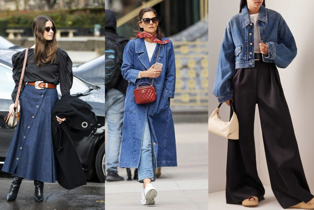 با پارچه جین چه لباس هایی برای بهار و تابستان 1403 بدوزیم + عکس