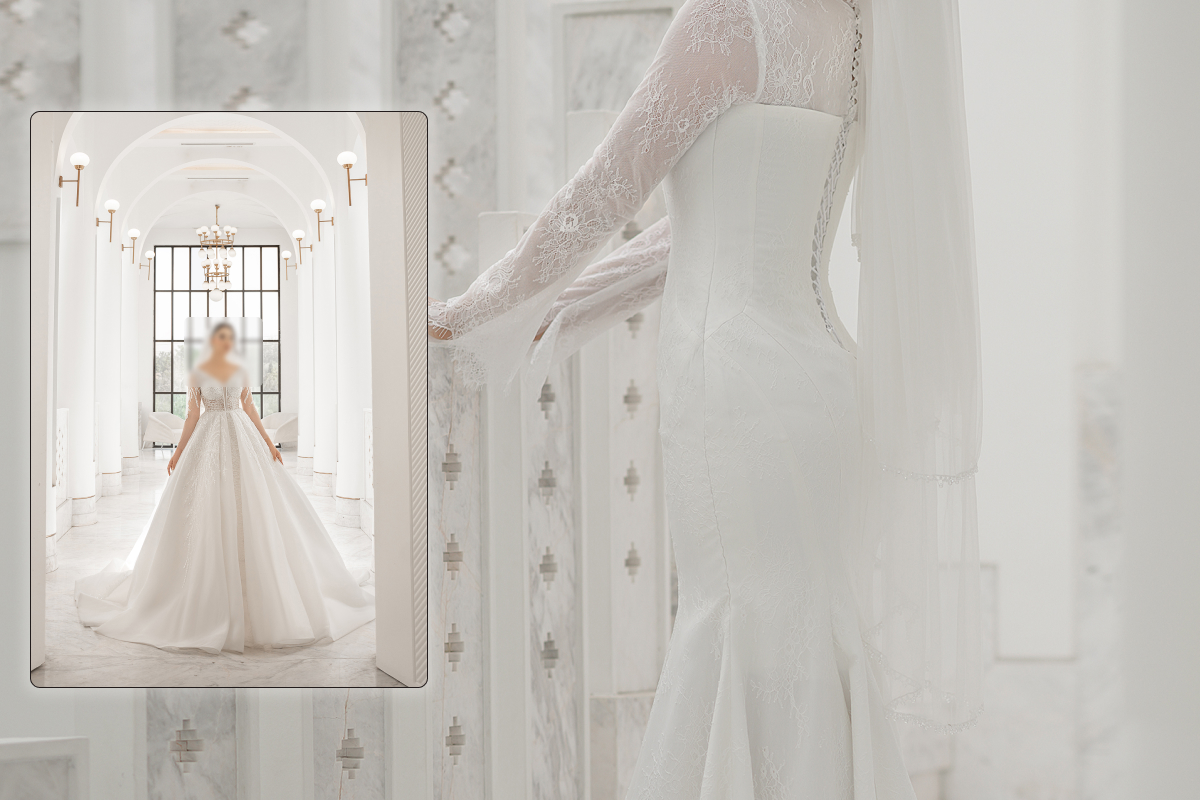 جدیدترین لباس عروس حریر اروپایی