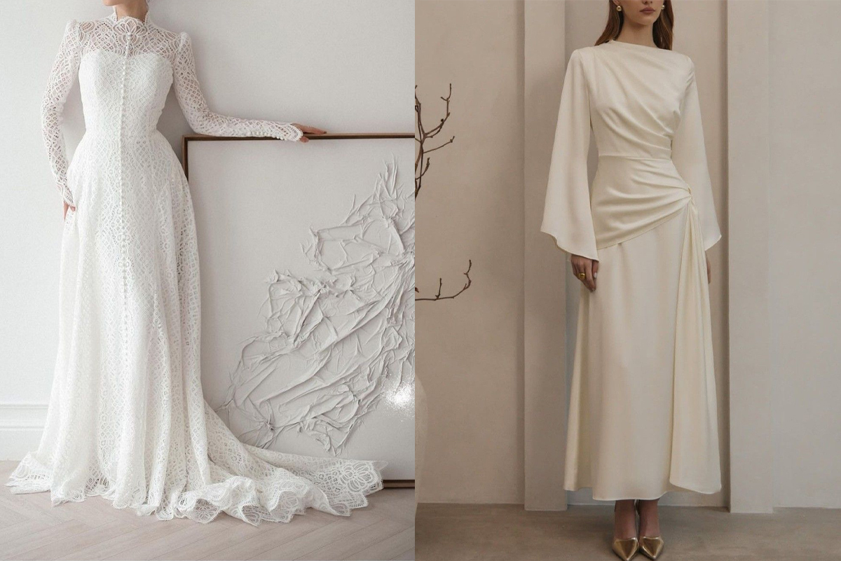 پیراهن ماکسی چین ‌دار