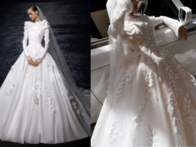 20 ایده دوخت لباس عروس پوشیده + عکس و جزئیات